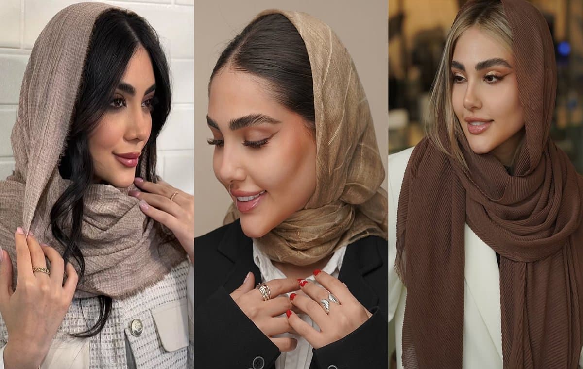استایل با شال و روسری رنگ موکا موس؛ جزئیات کوچک، تغییرات بزرگ! - براکو