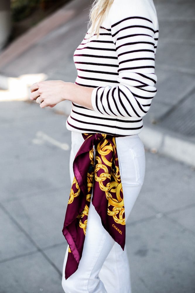 آموزش بستن اسکارف دور کمر، از ایده تا استایل-براکو