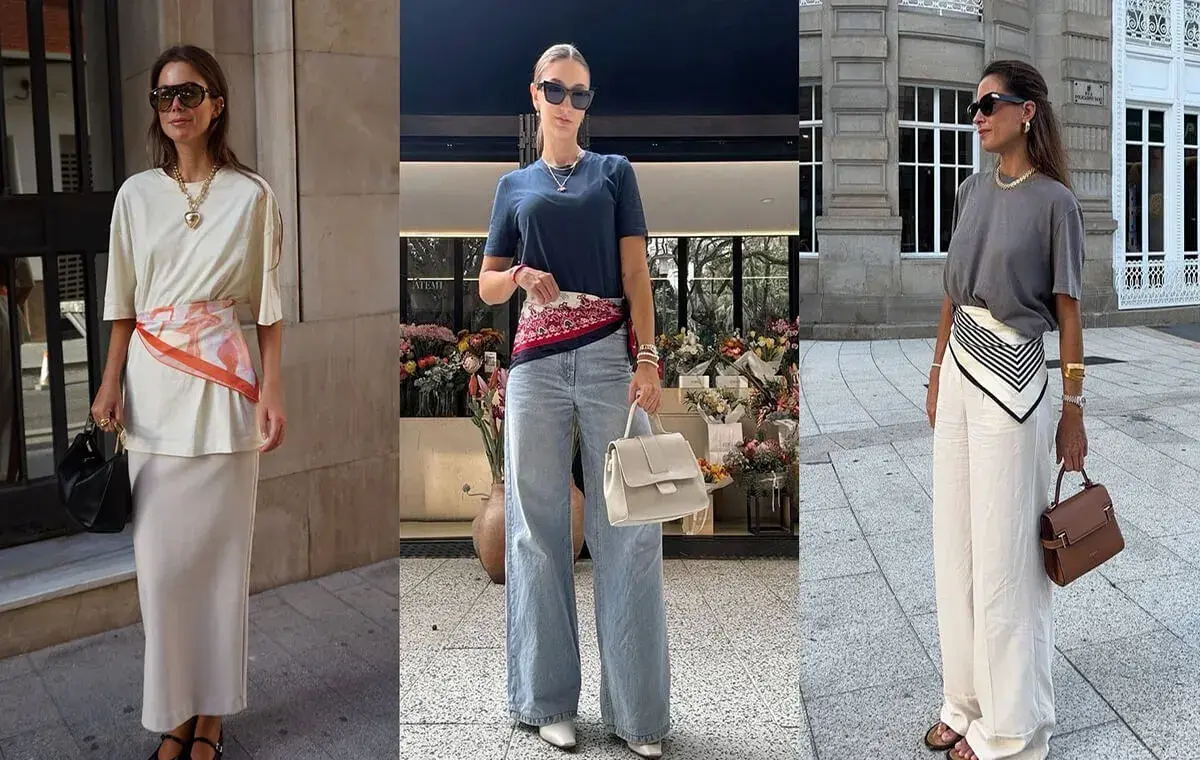 استایل کژوال روزانه با اسکارف-براکو