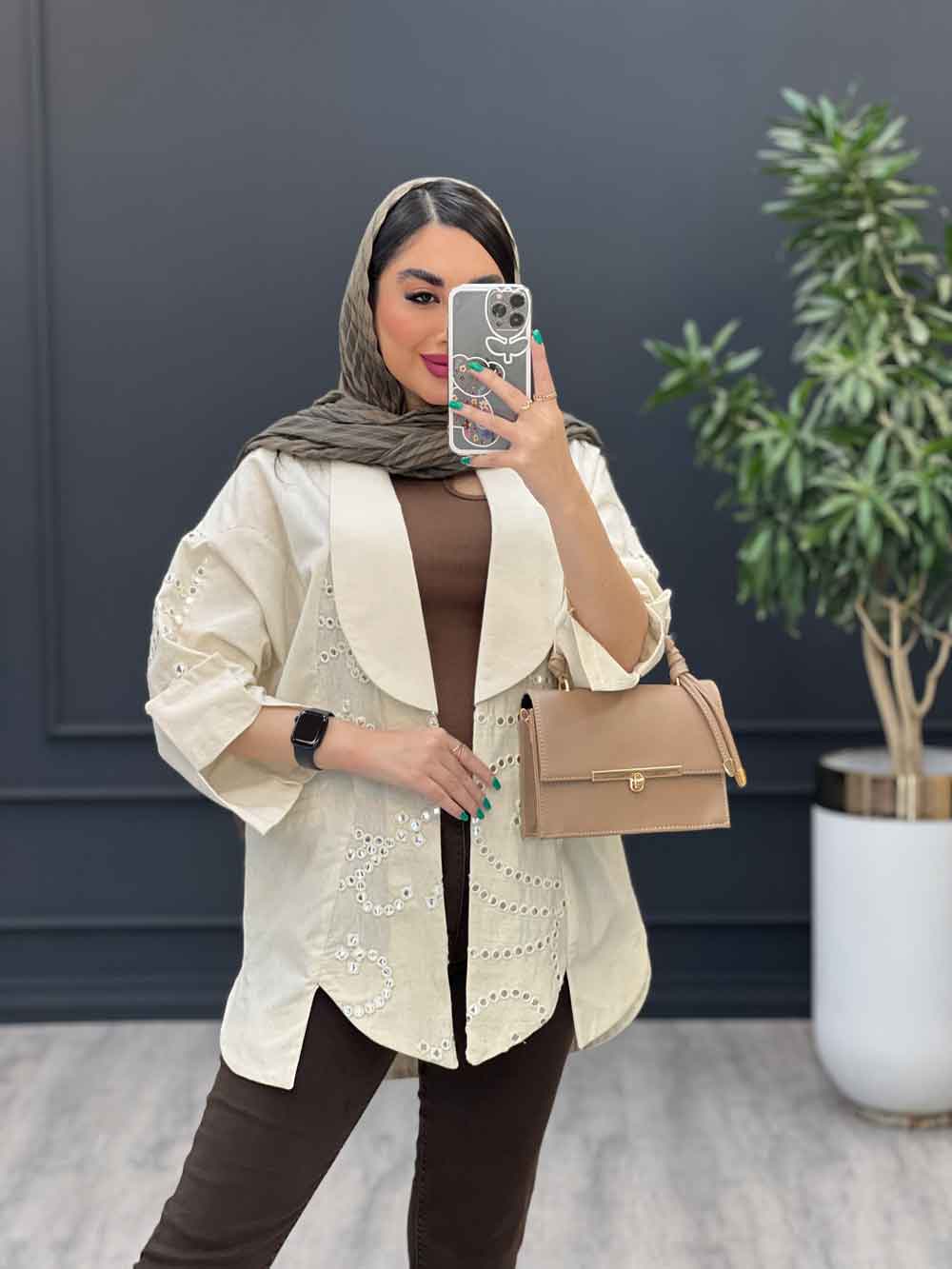 مانتو اداری لنین جلو باز-براکو