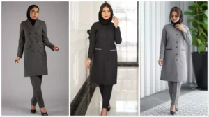 مدل مانتو اداری شیک و باکلاس برای خانم های شیک پوش با استایل رسمی-براکو